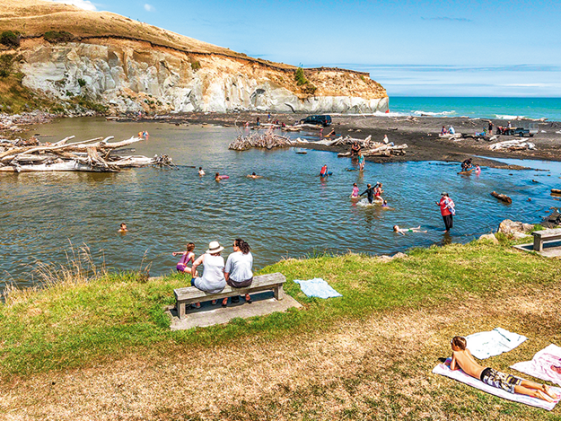 Family fun on Kai Iwi Beach